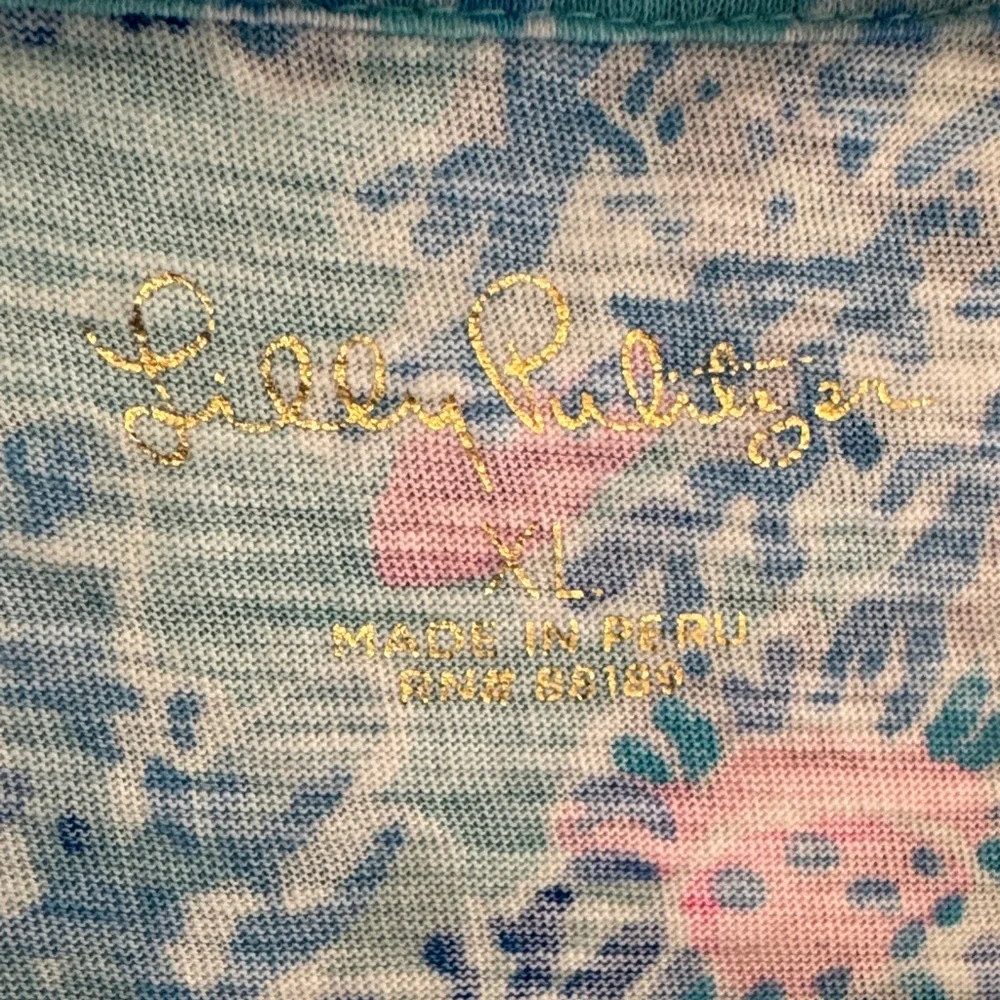 Lilly Pulitzer Etta Scoop Neck Top XL - Picture 2 of 8